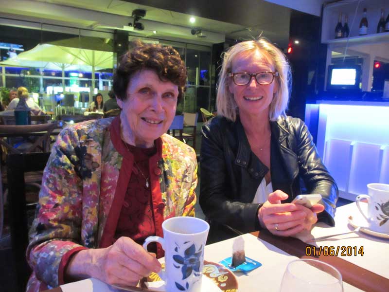 Margaret Sparrow with Kristina Gemzell Danielsson, a professor, senior consultant and Chair of Obstetrics and Gynaecology and the Director of the WHO collaboration centre for Research in Human Reproduction at Karolinska Institutet, Sweden.